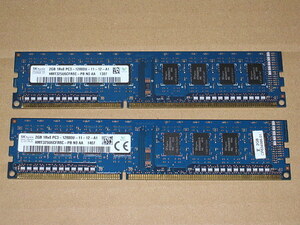 合計4GB SK Hynix PC3 12800 DDR311600 2GB 2枚 2200/80815