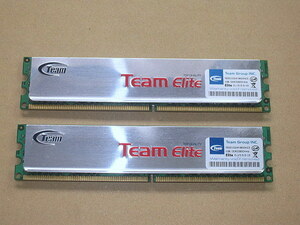 合計2GB Team Elite PC6400 DDR2 800 1GB 2枚　2500/60826