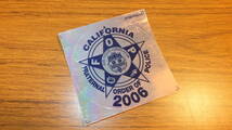 【北米仕様】FOP 全米警察友愛会 カリフォルニア ステッカーデカール USDM高速有鉛JDM世田谷ベース POLICE ポリスカー 2006会員　北米_画像1