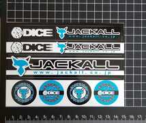 JACKALL DICE　STICKER　ジャッカル ダイス ステッカー　シール　ソルトウオーター　SALTWATER FISHING /セイラミノー　シーバス　　_画像2