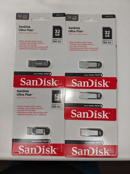 USBメモリ　32GB Sandisk 　5個 