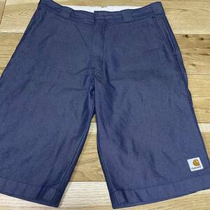 Carhartt カーハート ショート ハーフ パンツ ショーパン 薄紺 L