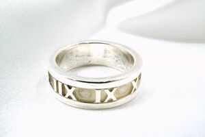 ティファニー 約10号 アトラス リング 指輪 SV925 銀 シルバー 良品 TIFFANY&Co. 5410j