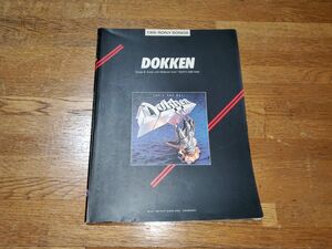 DOKKEN　Tooth And Nail　ドッケン　トゥース・アンド・ネイル　ギタースコア