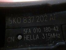 6RCBZ ワーゲンポロ スマートキー ３ボタン キーレス トランク フォルクスワーゲン 5K0837202AF_画像4