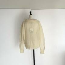 GANNI ガニー　ロゴ入り Vネックニット　トップス　S/M オフホワイト_画像2