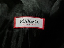 MAX&Co.　マックス＆コー　マックスマーラ　ウール　ステンカラーコート　ブラック　３８ イタリア製_画像4