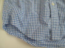**美品 ラルフローレン 男の子 半袖BDシャツ ギンガムチェック 水色＆白 8T 120-130_画像7