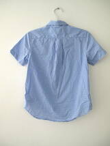**美品 ラルフローレン 男の子 半袖BDシャツ ギンガムチェック 水色＆白 8T 120-130_画像2