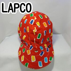 [USED]LAPCO リバーシブル キャップ レッド/イエロー サイズ約57～61㎝【0243】