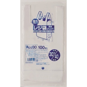 RJJ-30レジ袋レギュラー西日本40号100枚 × 30点