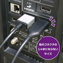 ミヨシ PD対応Type-C to HDMIケーブル 3m USD-PFH30/BK_画像5