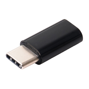 ミヨシ USB2.0 microB-USB TypeC変換アダプタ ブラック USA-MCC