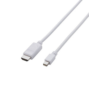【5個セット】エレコム Mini DisplayPort-HDMI変換ケーブル/2m/ホワイト AD-MDPHDMI20WHX5