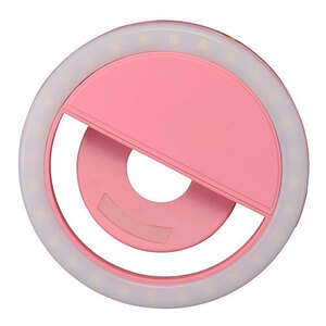 e loading VLOG clip ring light 28 pink VE-2298