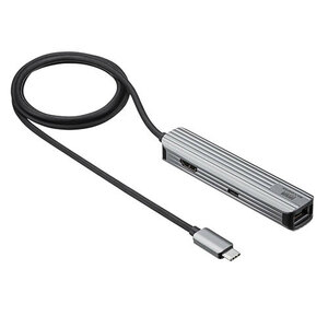 サンワサプライ USB Type-Cマルチ変換アダプタ(HDMI+LAN付) USB-3TCHLP7S-1