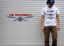 ミリタリー 半袖 Tシャツ M メンズ 米海軍 SeaBees 蜂モデル THEMAVERICKS ブランド 白 ホワイト_画像4