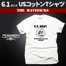 ミリタリー 半袖 Tシャツ M メンズ 米海軍 SeaBees 蜂モデル THEMAVERICKS ブランド 白 ホワイト_画像1