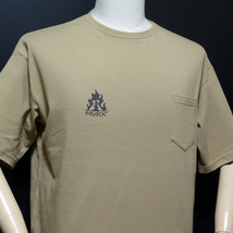 Tシャツ ポケット付き 半袖 S ビッグTシャツ メンズ MVRX ブランド CAMP GEAR モデル キャンプ道具 カーキ_画像7