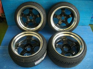 【H】絶版 深リム WORK マイスター MEISTER S1R 17インチ 9.0J -5/10.0J -54 5H PCD114.3 KENDA KR20 215/40R17 2023年製(新品) 4本セット