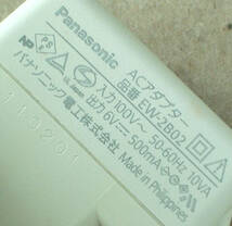 送料無料 Panasonic 純正 ACアダプター EW-2B02 センタープラス 6V 6.0V 0.5A 500mA L字型DCプラグ付属 / SHARP EP-DXF1 代替 流用 _画像2