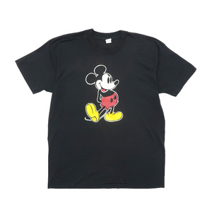 古着 プリントTシャツ ディズニーキャラクター ミッキーマウス ブラック サイズ表記：-　gd81213 OT02