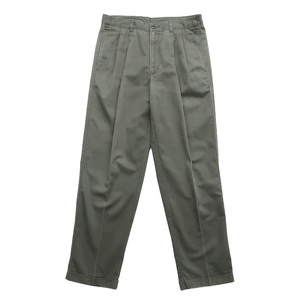  old clothes chino pants two tuck olive green size inscription :W34L32 gd69072