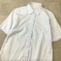 良品 Maker’s Shirt メーカーズシャツ 鎌倉シャツ 半袖シャツ レディース 11号 Lサイズ ライトブルー_画像3