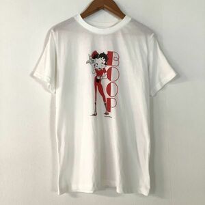 美品 Betty Boop ベティブーブ プリント 半袖 tシャツ レディース ML相当 ホワイト