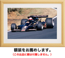 ワイド6切 生写真【6wl-3541】マリオ・アンドレッティ #5　JPS ロータス78 / DFV 1977年10月 F1日本グランプリレース_画像2