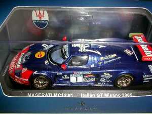 ixo 1/43 MASERATI マセラティMC12 NO1 イタリアGT Misano 2005