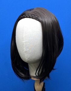 CR11109 WG⑤[ fashion ] new goods 3/4 wig medium Bob Karl natural Brown heat-resisting ime changer small face with translation lady's 
