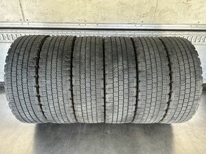 東海発 BRIDGESTONE 245/70R19.5 136/134J W910 スタッドレス6本、2018年2本、2019年4本、11.79mm前後