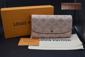 A8-5　ルイヴィトン Louis Vuitton マヒナ TN0125 ポルトフォイユ イリス ピンク 長財布 札入れ レディース レザー 現状品