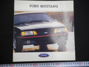 book@ car catalog original. that time thing 1988 year Mustang MASTANG FORD