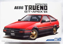 アオシマ　ザ・モデルカー86 「 1/24 トヨタ AE86 スプリンタートレノGT-APEX ‘84 」 新品_画像1