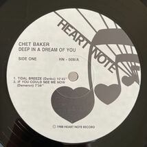 【チェットベイカー大放出/SWEDEN org/極美盤】Chet Baker / Deep In A Dream Of You 1988年 Heart Note Records HN-008_画像3