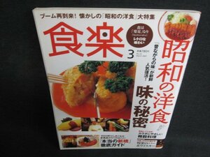 食楽　2007.3　「昭和の洋食」味の秘密　日焼け有/BFS