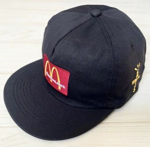 Travis scott トラヴィススコット cactus jack カクタスジャック マクドナルド マック McDonald キャップ 帽子 ブラック