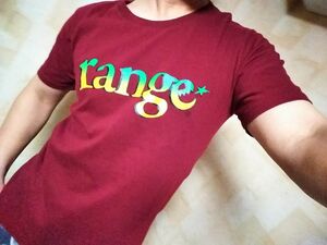 range　Tシャツ　"RG TRIBAL LOGO TEE"　パンクな雰囲気のNEWロゴがプリントされたrangeのTシャツ