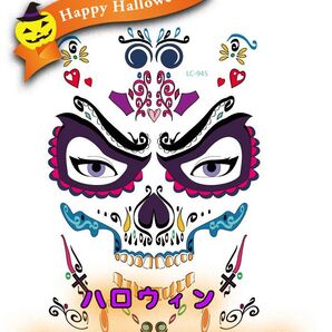 ハロウィン おもしろ、フェイス 型tattooステッカー