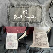 極美品 P.S Paul Smith ピーエス ポールスミス チェスターコート サイズM ブラック ポケット裏地総柄 日本製 美シルエット 名作 人気 A2544_画像8