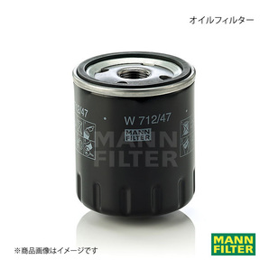 MANN-FILTER マンフィルター オイルフィルター RENAULT LUTECIA BL7X L7X (純正品番:7700720978) W712/47の画像1