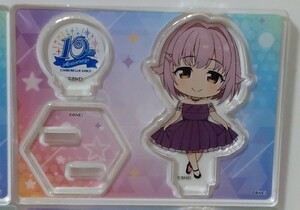 . water .. The Idol Master sinterela girls 10th ANNIVERSARY Costume Memories!!! party dress Mini Cara acrylic fiber stand 