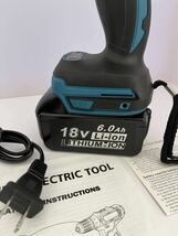 インパクトドライバー 3点セット マキタ互換 急速充電器 バッテリーBL1860 makita 充電式 充電器 DIY SS9_画像8