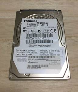 □435時間 TOSHIBA MK2555GSX 2.5インチHDD 『正常判定』 250GB