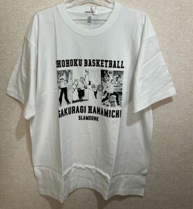 スラムダンク Slam dunk 湘北 Tシャツ XLサイズ 新品未使用厚手 白