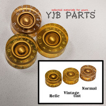 YJB PARTS スピードノブ レリックゴールド インチミリ兼用 4pcs (メール便のみ送料無料)_画像6