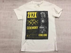 【送料無料】KING GNU キングヌー Live Tour 2020 CEREMONY ロック バンド 邦楽 ギルダン GILDAN製 半袖Tシャツ カットソー メンズ S 白