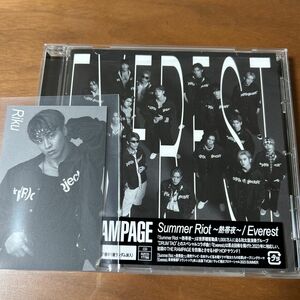 THE RAMPAGE 「Summer Riot 〜熱帯夜〜 / Everest 」初回限定トレカ　RIKU